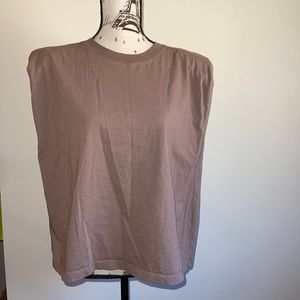 Zara tank with shoulder pads